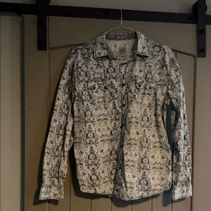 Men's western Moonshine Spirit pearl snap Long-Sleeve Shirt, Large